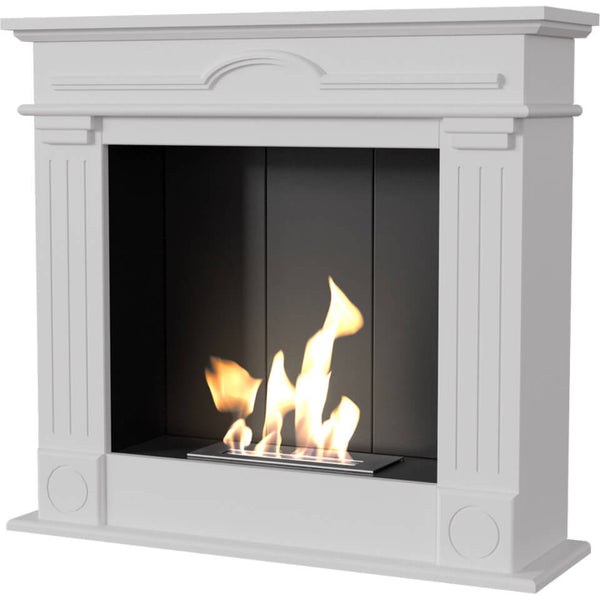 Cheminée au Sol au Bioéthanol 95x28x87 cm Flig San Jose Blanc Clair acquista