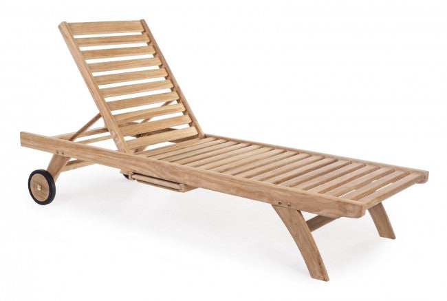 Lettino con Ruote Maryland in Teak