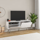 Mobile TV 2 Ante 3 Ripiani 57x139x36 cm in MDF Piccadilly Bianco