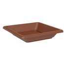 Sottovaso Quadrato per Vaso Tera Nazca Clay 32x32 cm in Plastica Riciclata Argilla 