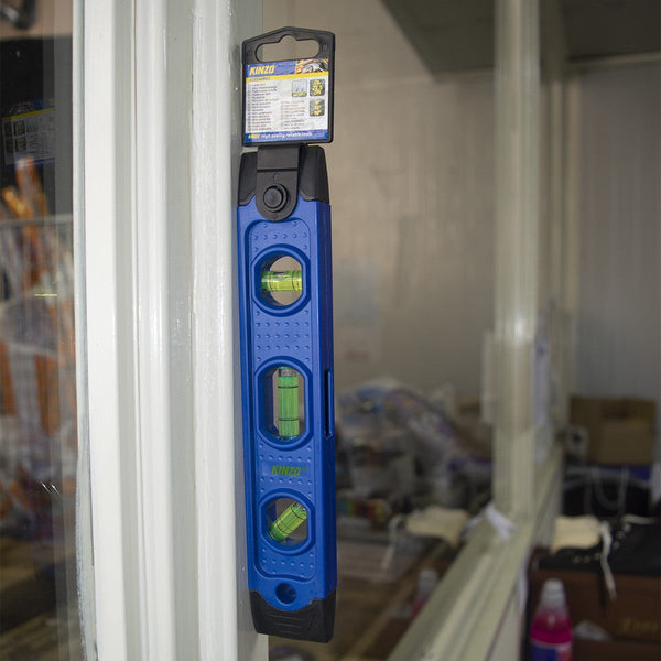 acquista Mini niveau à bulle 23 cm avec socle magnétique 3 positions