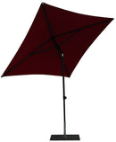 Ombrellone da Giardino 2x2 m Palo Ø38 mm in Alluminio Tessuto Olefin Trend Bordeaux