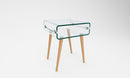 Tavolino Rettangolare in Vetro 55x40x55cm TFT Glass Legno