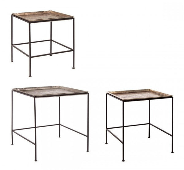 Lot de 3 tables basses carrées Amira acquista