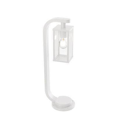 sconto Lampadaire de jardin E27 60W en aluminium sovil blanc