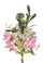 Lot de 2 bouquets artificiels noués d'hortensias H 55 cm