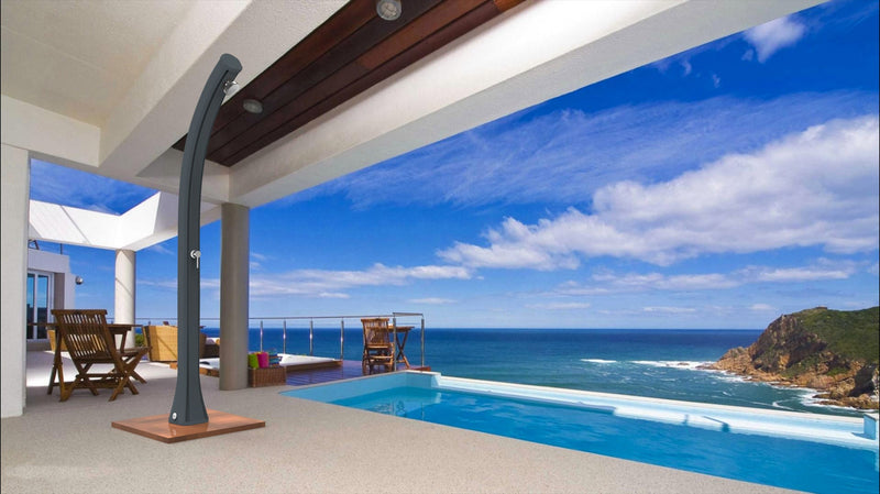 Doccia Solare da Esterno Giardino 23L Miscelatore Arkema Happy Cherry