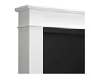 Camino a Bioetanolo da Pavimento 113x30x100 cm in Legno Bianco