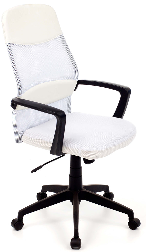 prezzo Fauteuil de bureau de direction en tissu réseau blanc