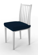 Set 2 Coprisedie Elasticizzati in Poliestere Blu Scuro 