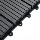 Pavimentazione da Esterno Incastrabile Piastrelle da Giardino 11 Mattonelle 30x30x2.2 cm Grigio 