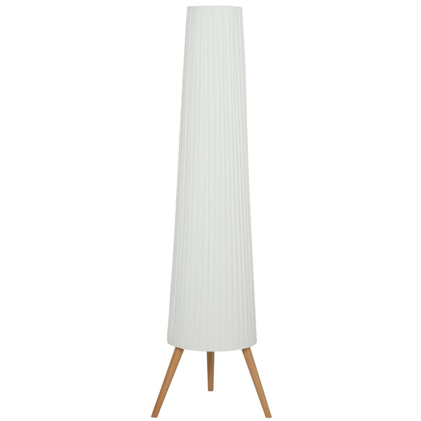 online Lampada da Terra Treppiede 46x46x153 cm con Interruttore a Pedale e Luminosità Regolabile Bianco