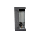 Camino Elettrico Da Parete A Incasso 3 Lati 101,6x20x44 cm Boston Nero      