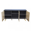 Mobile Elton 150x39,5x75 h cm in Truciolare bilaminato Antracite