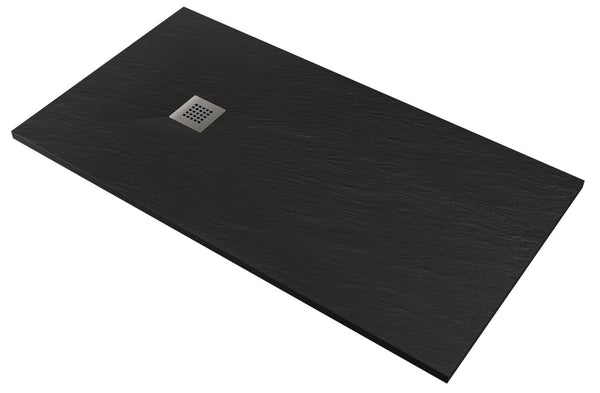 acquista Receveur de Douche en Pedrinelli Stone Ardesia Stone Side Gris Anthracite Différentes Tailles