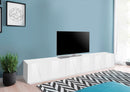 Mobile TV 6 Ante 243,6x44,2x46 cm Ping Bianco Lucido