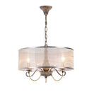 Lampadario House in Metallo e Poliresina Cable Marrone