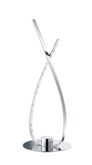 Lampada tavolo da Interno a LED in Metallo Cromo