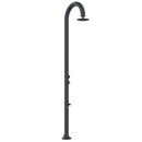 Doccia da Giardino ad Acqua Fredda in Alluminio Temporizzata con Lavapiedi Sined Luna Timer P Grigio 