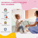 Cavallo a Dondolo per Bambini in Legno e Peluche Elefante Grigio  