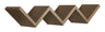Etagère murale bibliothèque Zigzag 56x15,5 cm en fibre de bois chêne tabac foudre