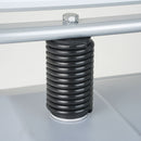 Espositore Pubblicitario Bifacciale con Ruote 100x140 cm in Alluminio da Esterno Antivento Silver