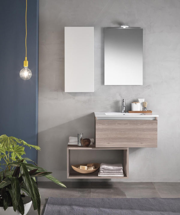 prezzo Meuble de Salle de Bain Suspendu 106cm TFT Ibiza Tabac Clair