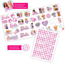 Bicicletta Senza Pedali Balance Bike per Bambini 10 Pollici 80x40x60 cm Sellino e Manubrio Regolabili Barbie Bianco e Rosa  