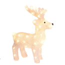 Renna con 50 Led.H38 cm in Plastica