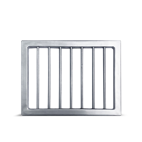 sconto Griglia per Vasca Fontana Oslo 28,6x21,6x1 cm in Ferro Zincato Grigio