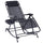Transat inclinable à bascule avec repose-pieds et porte-gobelet Noir 120x67x102 cm