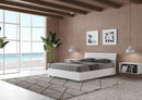 Letto Matrimoniale Francese Ankel Testata Doghe Inclinata  Bianco Frassino Varie Misure