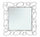 Miroir Silver Chain 84x2x84 cm en MDF Fer et Argent