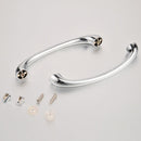 Box Doccia 3 lati 80x130x80 cm 2 Ante Battenti in Cristallo Trasparente 6mm H185 Fosterberg Koge Trio