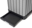 Pattumiera Differenziata Contenitore per Esterno 41x41x87,5 cm in Resina Keter Rockford Grigio
