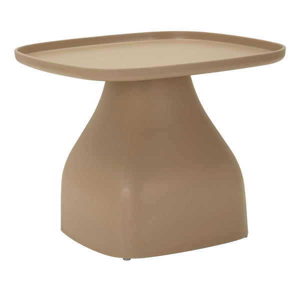 sconto Tavolinetto Gea Tortora 48x48x38 cm in Polipropilene Grigio