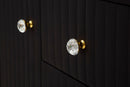 Mobile Montpellier Nero 120x40x85 cm in Ferro Legno 