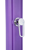 Doccia Solare da Giardino 28L Miscelatore e Lavapiedi Viola