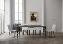 Consolle Allungabile 90-300x40x77 cm in Nobilitato Marrone