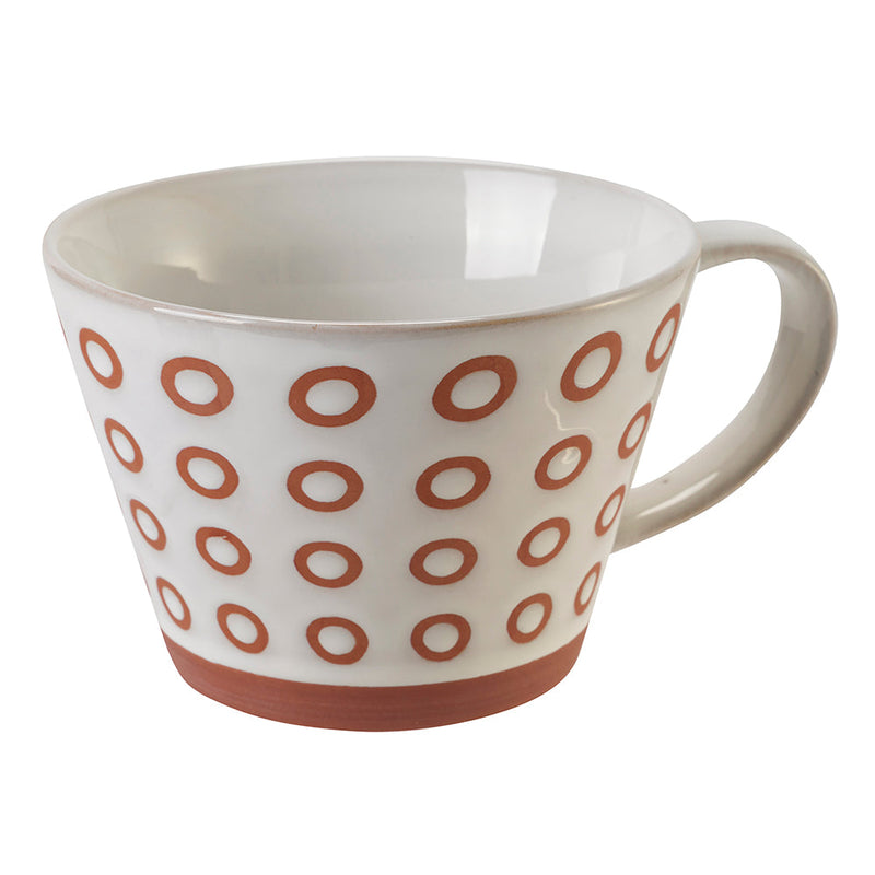 Set 4 Tazze Cereali Ø11,5x8 cm in Gres VdE Tivoli 1996 Geometry