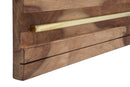 Specchio Elegant Sheesham 120x3x73 cm Legno e Specchio Naturale e Oro