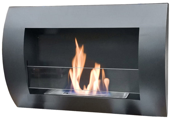 Cheminée Bioéthanol Murale 63x45 cm Bauer Round Noir online