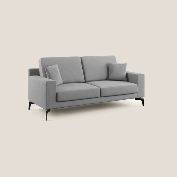 prezzo Canapé 3 places 186x95x91 cm en tissu gris