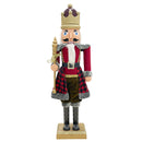 Soldato Schiaccianoci Natalizio H160 cm con Luci Suoni e Movimento Rosso Scozzese