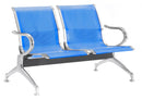 Panca per Sala Attesa 2 Posti in Acciaio da Ufficio Tosini Blu