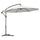Parasol de jardin en acier décentralisé Ø3m Blanc
