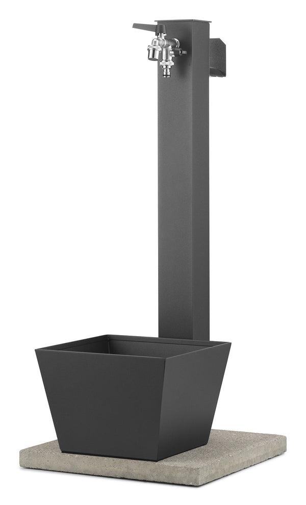 Fontana da Giardino con Rubinetto Base Vaschetta e Portagomma Belfer 42/QRRV Antracite online