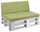 Coussins pour Palettes 120x80 cm Assise et Dossier en Simili Cuir Mariotti Reforma Lime