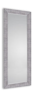 Specchio da Parete 50x150x2 cm in Plastica Vicky Nero cromo