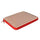 Coussin d'assise Real 39x39x4 cm en polyester rouge